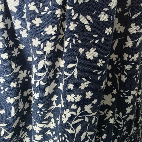 Old Navy Navy Floral Ruffled Strap Mini Dress Size US/XL - Picture 10 of 13